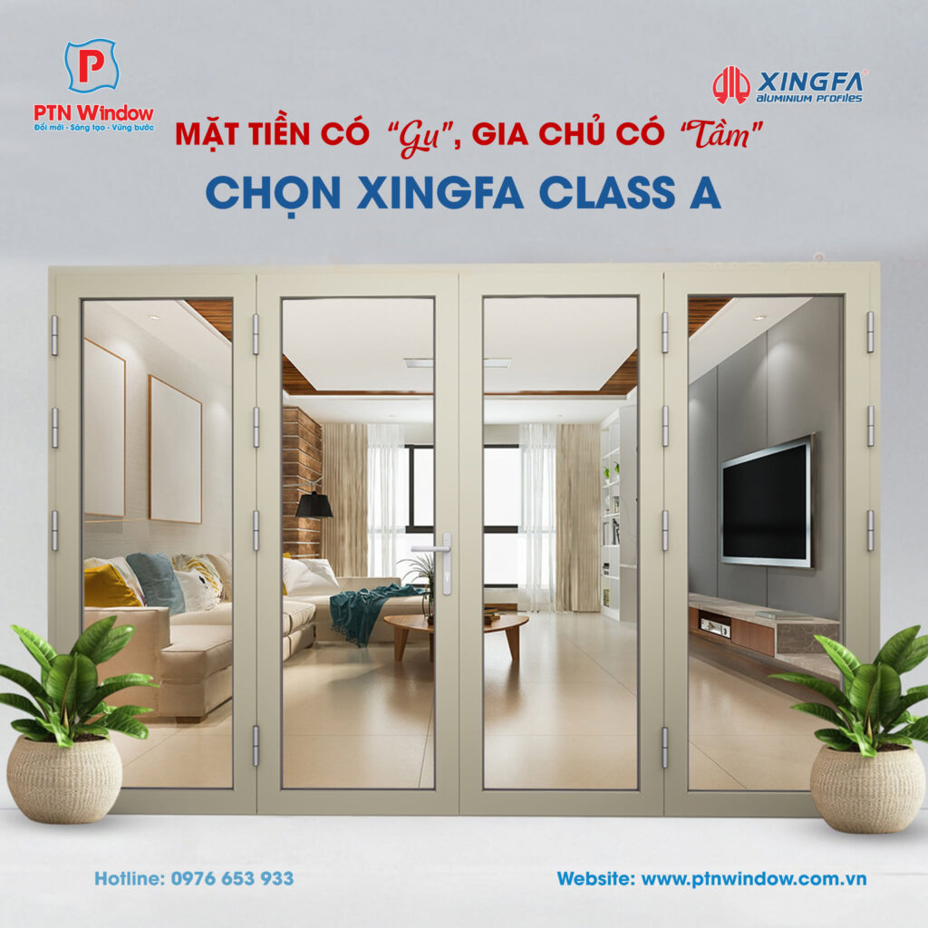 Xingfa Class A – Giải pháp cửa mặt tiền đẳng cấp cho công trình hiện đại