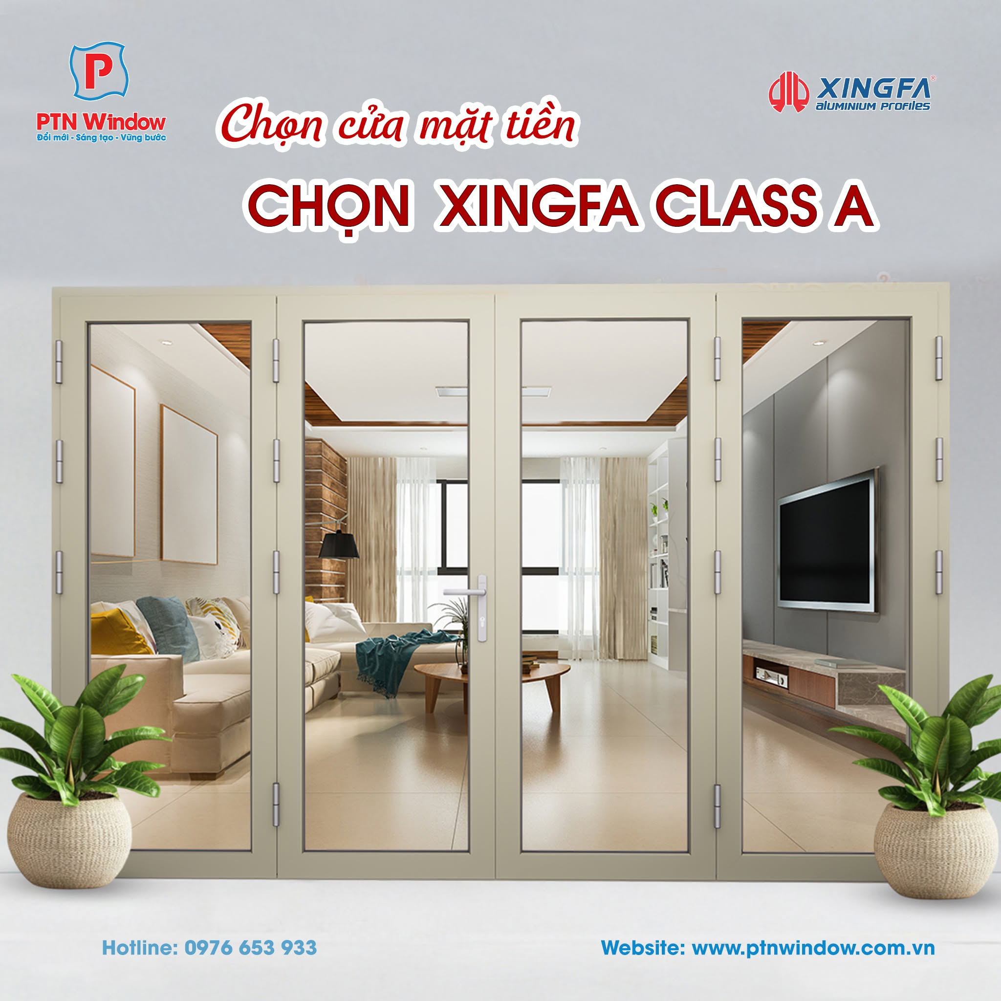 0907 Chon Cua Mat Tien Chon Xingfa Class A